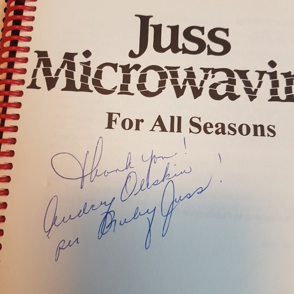 Vintage First Edition JUSS MICROWAVING Cookbooks Volumes 1 and 2 by Ruby Juss - Picture 11 of 16